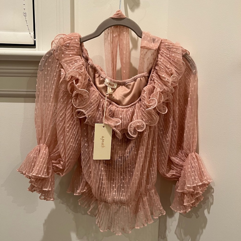 Pink Blouse Top
